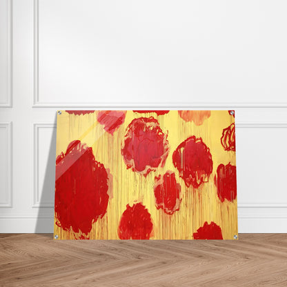 Untitled  Peonias series  - Cy Twombly Acrylic Print - 70x100 cm / 28x40″ inches