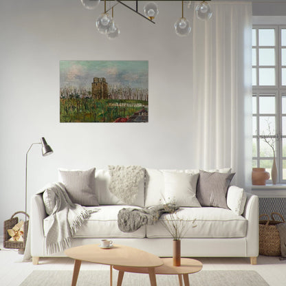 DONJON STREET - Maurice Utrillo Brushed Aluminum Print - 70x100 cm / 28x40 inches | Maurice Utrillo Aluminum Print | Maurice Utrillo Prints