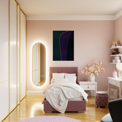 Untitled April 30 - 1977 - Lorser Feitelson Brushed Aluminum Print - 70x100 cm / 28x40 inches | Lorser Feitelson Aluminum Print | Lorser Feitelson Prints