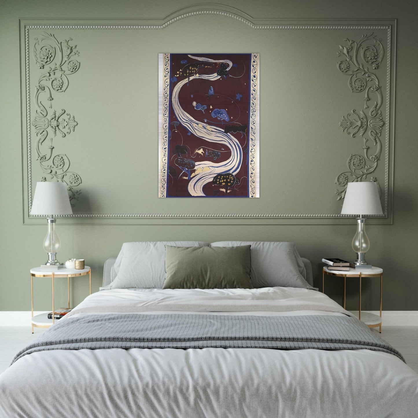 The River - figurative - Brett Whiteley Brushed Aluminum Print - 70x100 cm / 28x40 inches | Brett Whiteley Aluminum Print | Brett Whiteley Prints