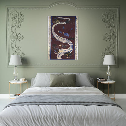 The River - figurative - Brett Whiteley Brushed Aluminum Print - 70x100 cm / 28x40 inches | Brett Whiteley Aluminum Print | Brett Whiteley Prints