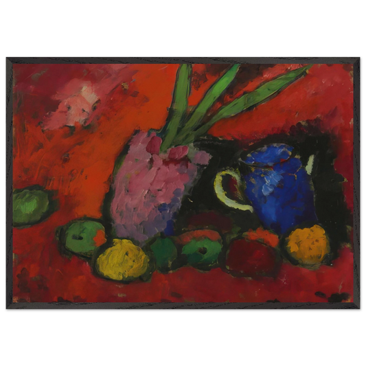 STILL LIFE 1912 N2 - Alexej von Jawlensky 70x100 cm / 28x40 inches Framed Art Print – Black Wooden Frame