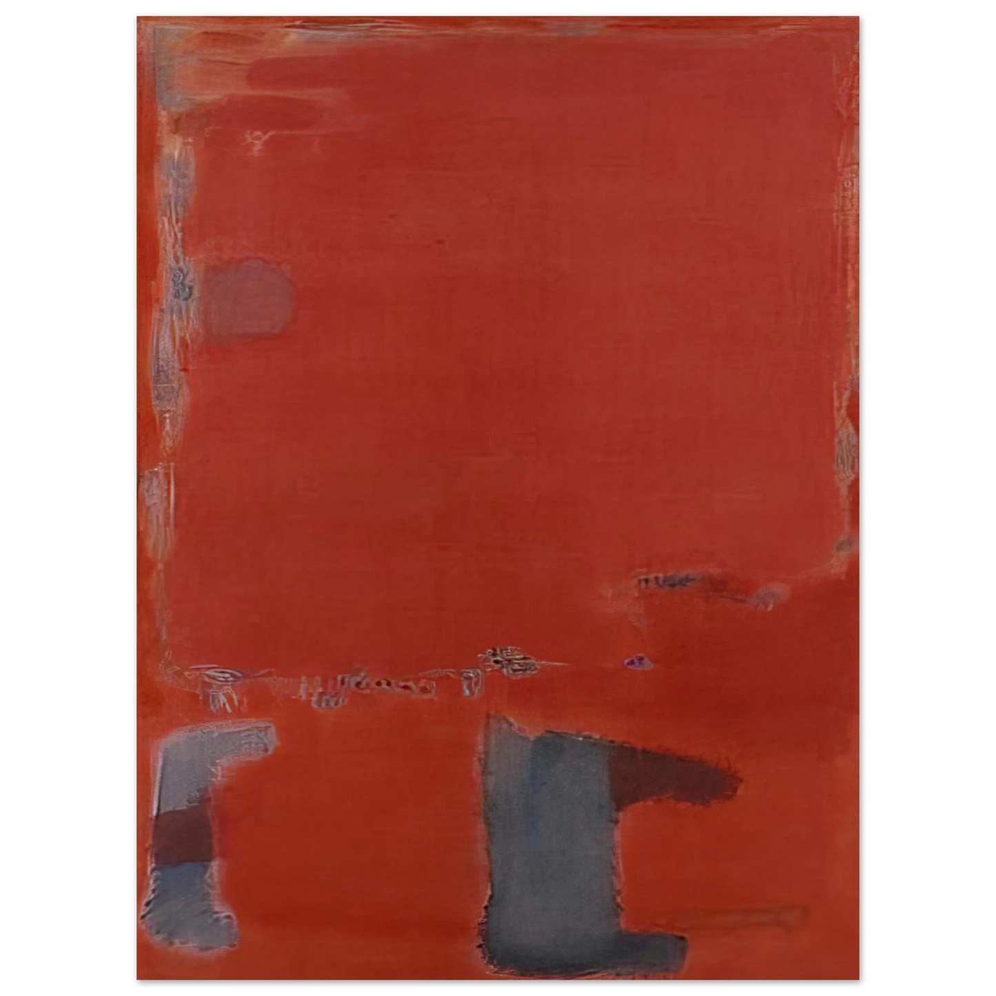 Mark Rothko - No. 21 - c.1949  New York , United States Wall Art - 21x29.7 cm / 8x12" - Fine Art Poster-canvas - -
