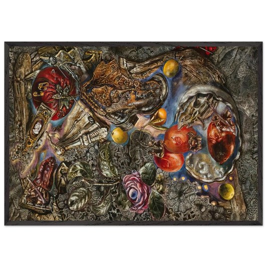4531 728230 - Ivan Albright 70x100 cm / 28x40 inches Framed Art Print – Black Wooden Frame