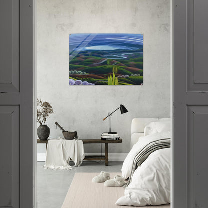 Umbria primavera - 1945 - Gerardo Dottori Acrylic Print - 70x100 cm / 28x40″ inches