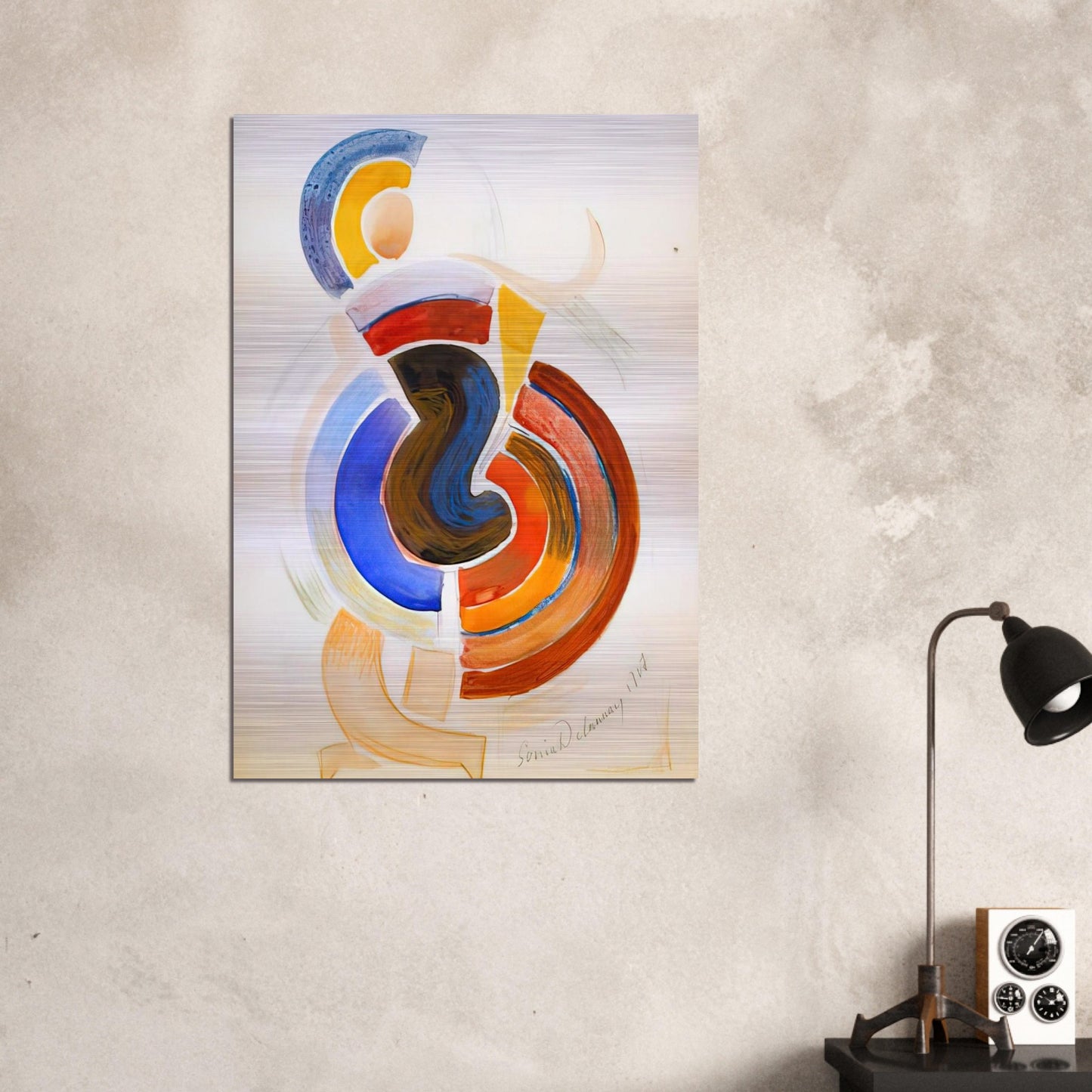 UTITLED - Sonia Delaunay Brushed Aluminum Print - 70x100 cm / 28x40 inches | Sonia Delaunay Aluminum Print | Sonia Delaunay Prints