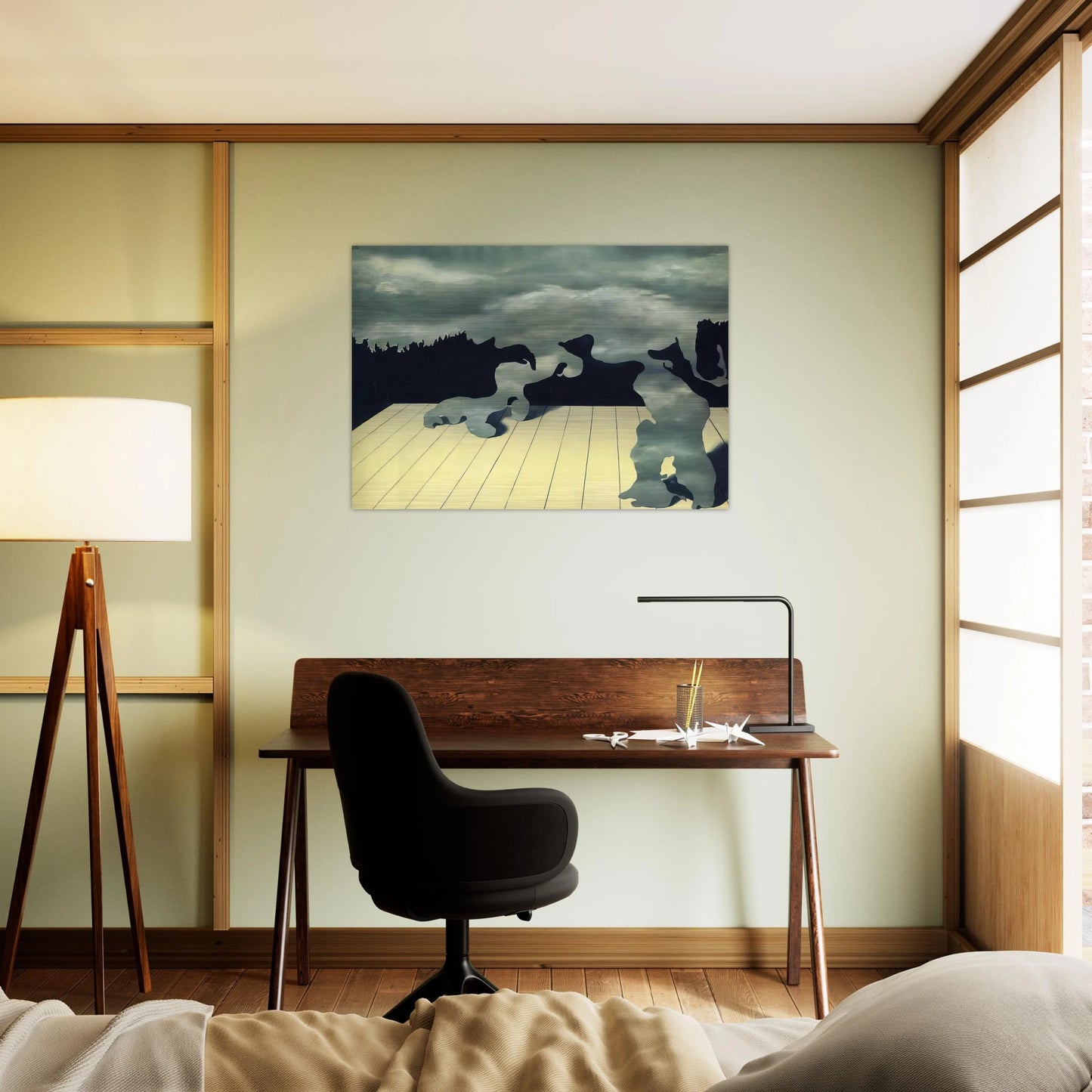 THE MUSCLES OF THE SKY 1927 - Rene Magritte Brushed Aluminum Print - 70x100 cm / 28x40 inches | Rene Magritte Aluminum Print | Rene Magritte Prints