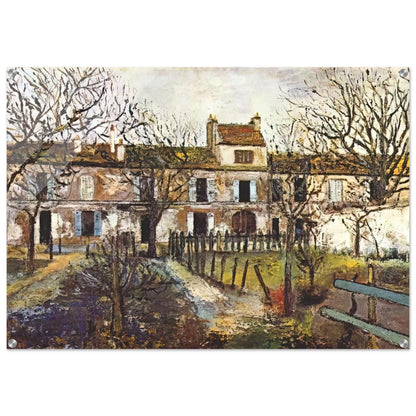 THE GARDEN AT MONTMAGNY - Maurice Utrillo Acrylic Print - 70x100 cm / 28x40″ inches