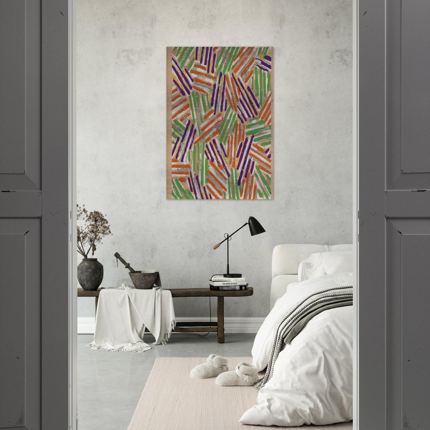 UNTITLED ULAE S13 - Jasper Johns Brushed Aluminum Print - 70x100 cm / 28x40 inches | Jasper Johns Aluminum Print | Jasper Johns Prints