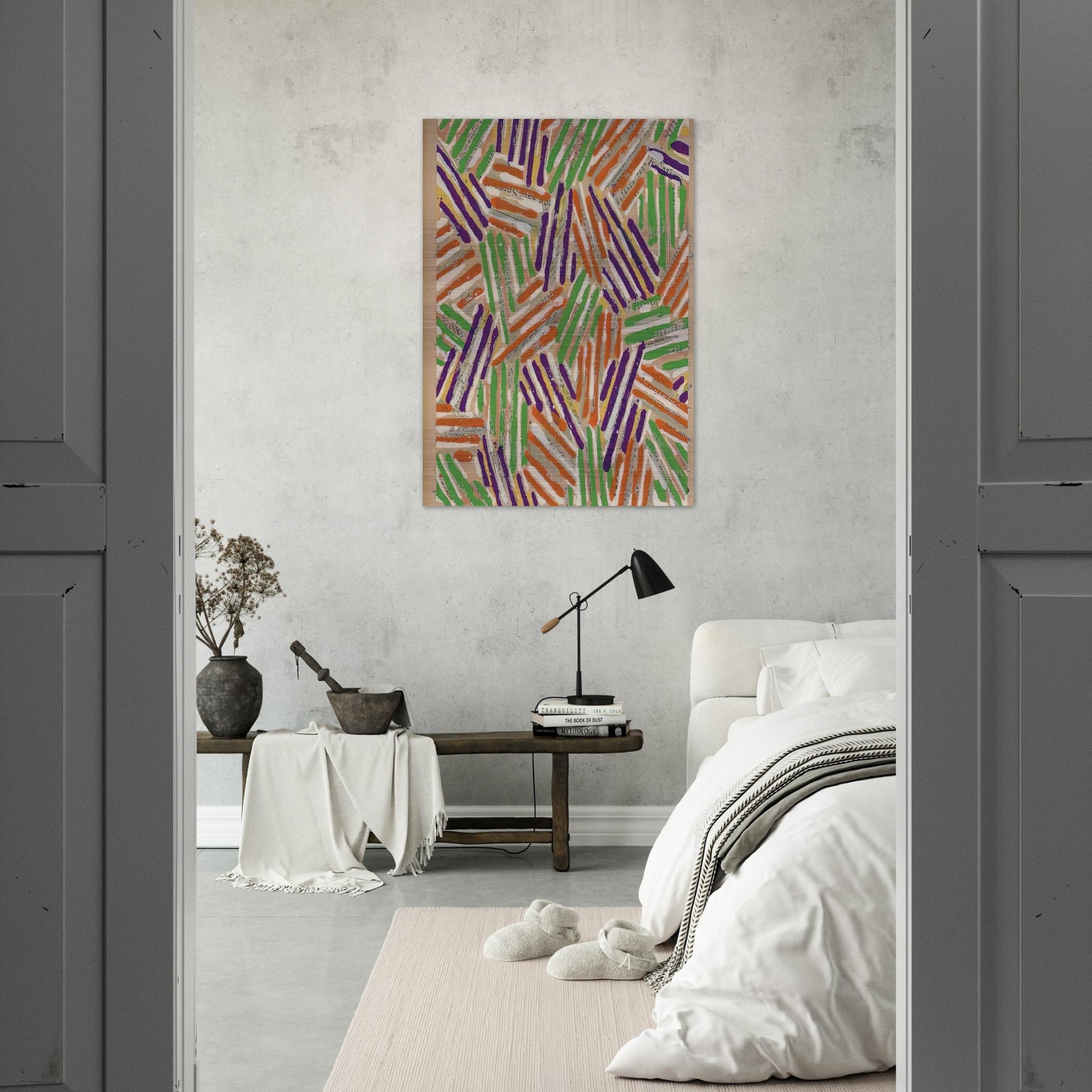 UNTITLED ULAE S13 - Jasper Johns Brushed Aluminum Print - 70x100 cm / 28x40 inches | Jasper Johns Aluminum Print | Jasper Johns Prints