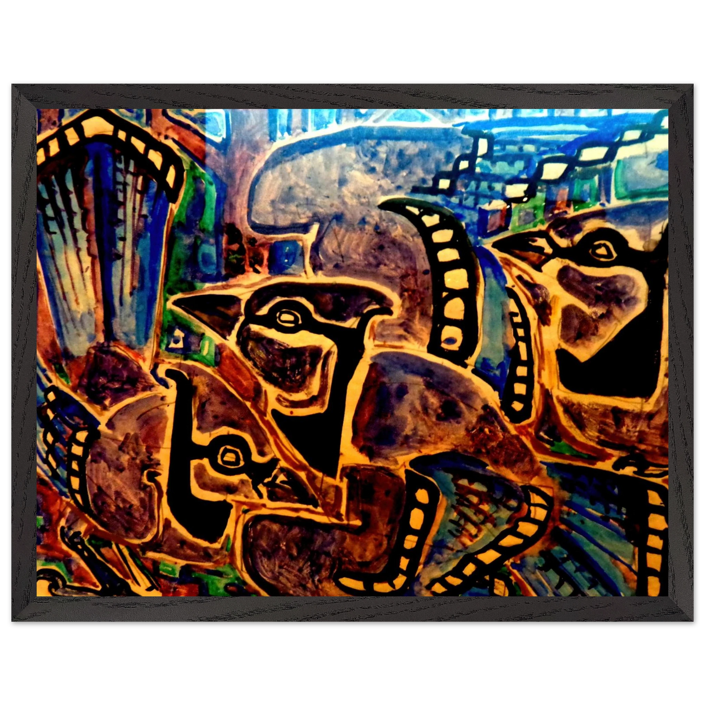Walter Inglis Anderson - Walter Anderson Wall art - 21x29.7 cm / 8x12" - Premium Wooden Framed Poster With Fine Art Paper-canvas - White frame
