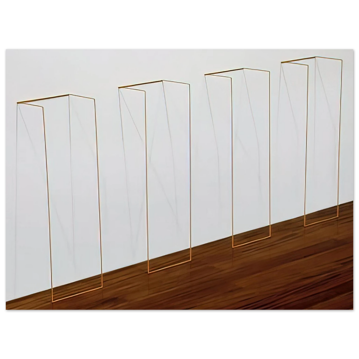 Fred Sandback - Untitled - 1968  75x100 cm / 30x40inches Fine Art Poster