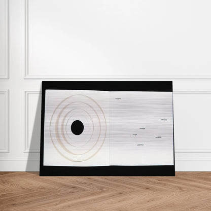 Books-Poem - 1959 - Lygia Pape Brushed Aluminum Print - 70x100 cm / 28x40 inches | Lygia Pape Aluminum Print | Lygia Pape Prints