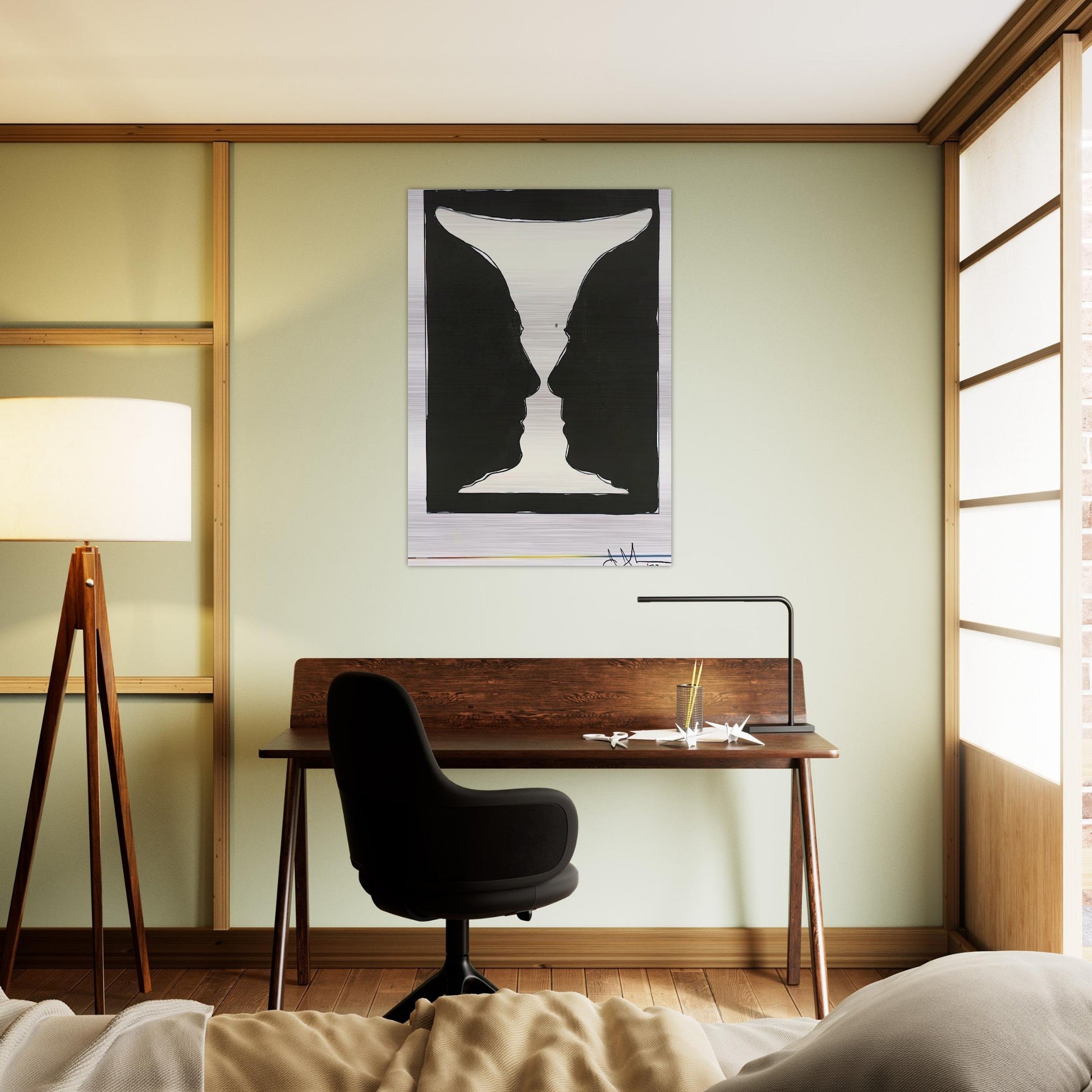 CUP 2 PICASSO 1973 - Jasper Johns Brushed Aluminum Print - 70x100 cm / 28x40 inches | Jasper Johns Aluminum Print | Jasper Johns Prints