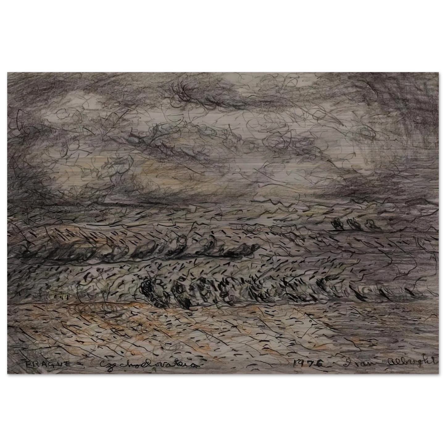 NEAR PRAGUE CZECHOSLOVAKIA 1976 - Ivan Albright Brushed Aluminum Print - 70x100 cm / 28x40 inches | Ivan Albright Aluminum Print | Ivan Albright Prints
