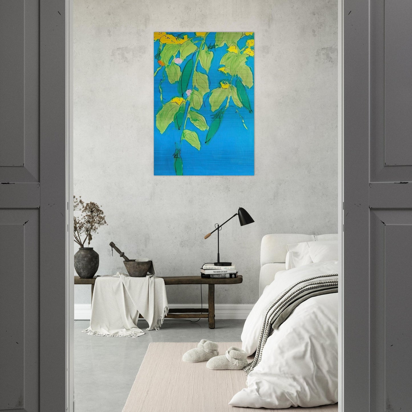 Summer Days - 2008 - Walasse Ting Brushed Aluminum Print - 70x100 cm / 28x40 inches | Walasse Ting Aluminum Print | Walasse Ting Prints