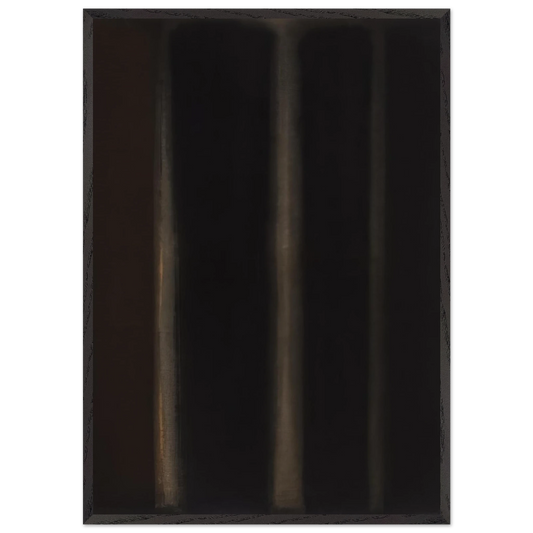 Umber Black - 1974 - Yun Hyong-keun 70x100 cm / 28x40 inches Framed Art Print – Black Wooden Frame