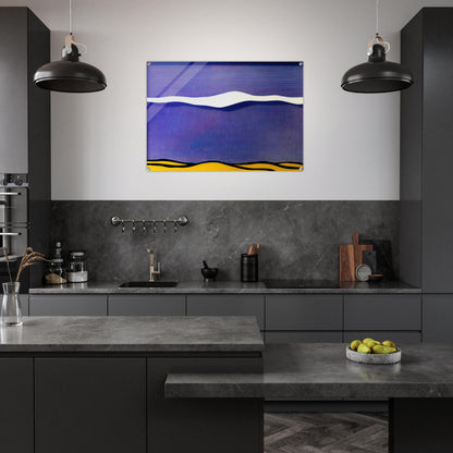 ARCTIC LANDSCAPE 1964 - Roy Lichtenstein Acrylic Print - 70x100 cm / 28x40″ inches