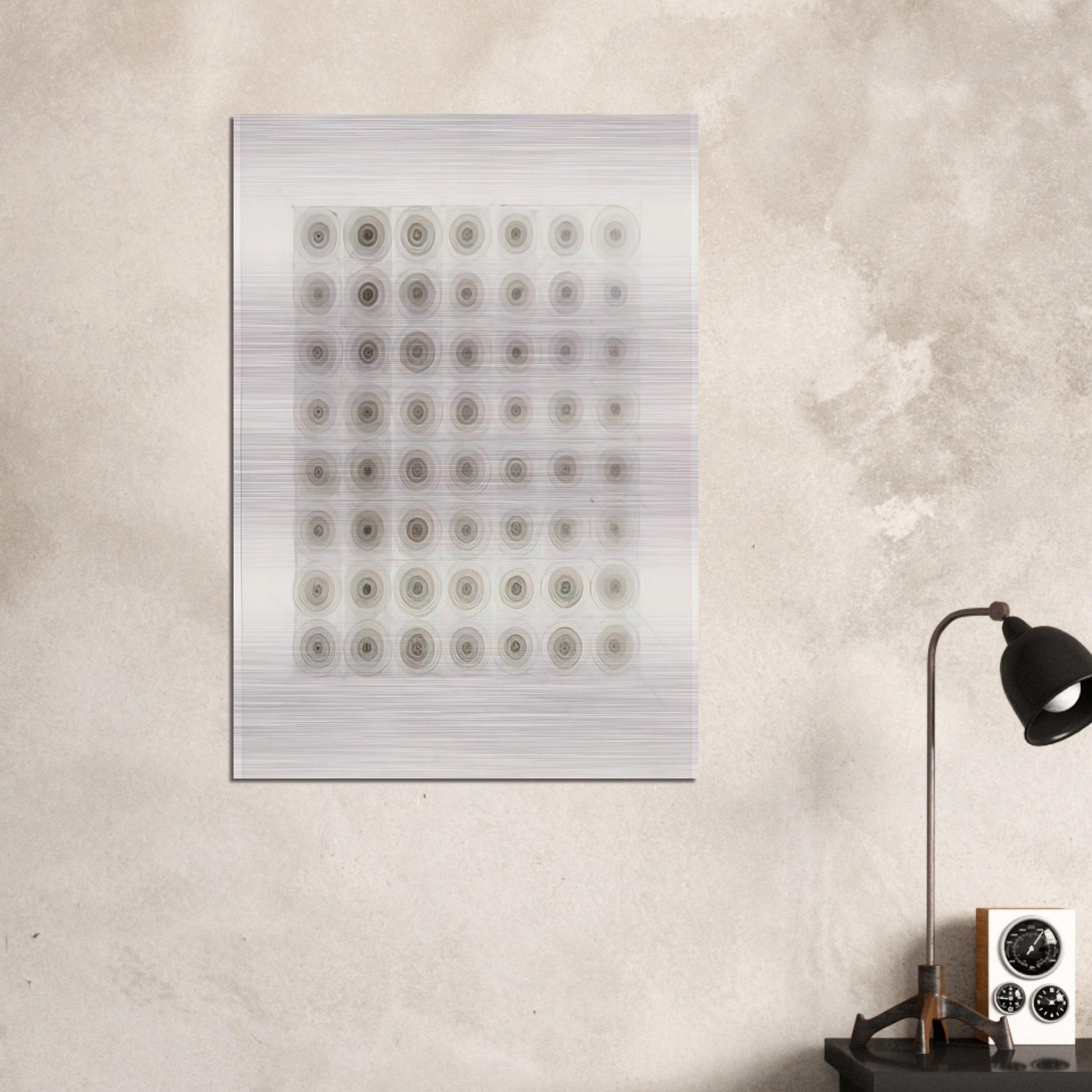 UNTITLED 1966 - Eva Hesse Brushed Aluminum Print - 70x100 cm / 28x40 inches | Eva Hesse Aluminum Print | Eva Hesse Prints