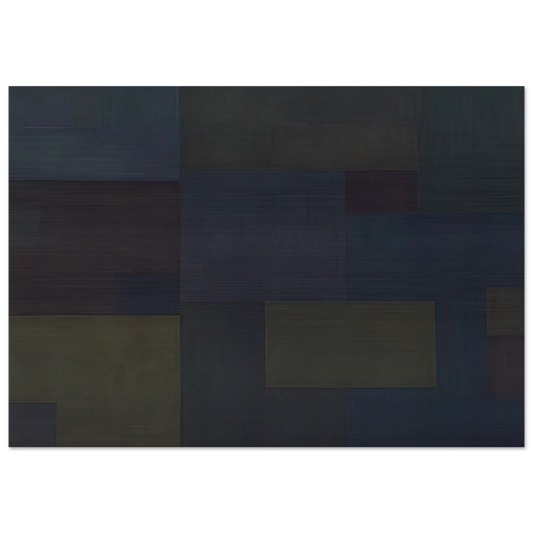 Number 17 - 1953 - Ad Reinhardt Brushed Aluminum Print - 70x100 cm / 28x40 inches | Ad Reinhardt Aluminum Print | Ad Reinhardt Prints