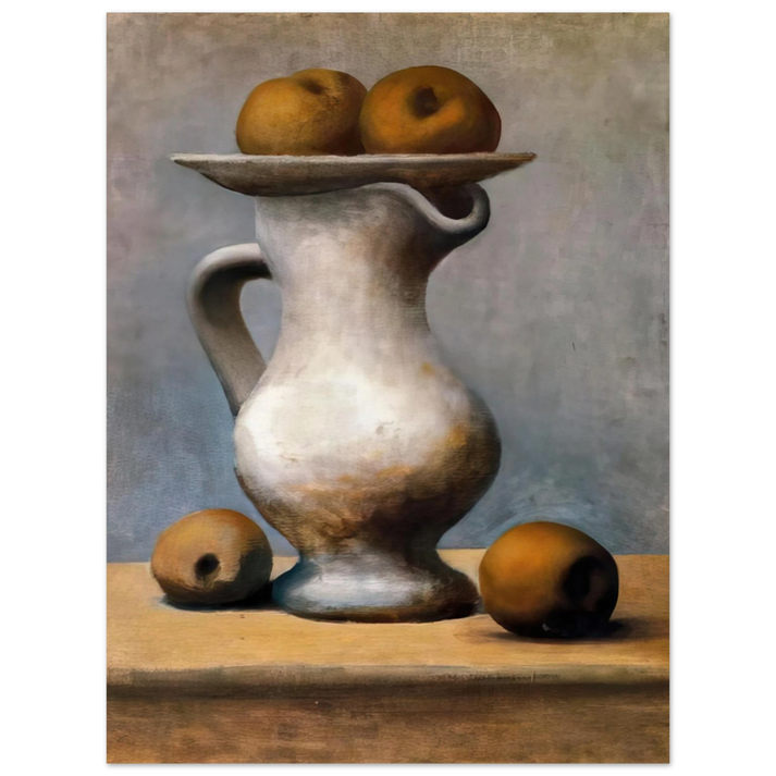 Pablo Picasso - Still life with pitcher and apples  75x100 cm / 30x40inches Fine Art Poster