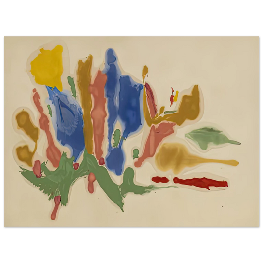 Helen Frankenthaler - Cool Summer, 1962- Wall Art - 21x29.7 cm / 8x12" - Fine Art Poster-canvas - -