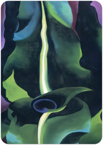 Corn, Dark I By Georgia O'Keeffe Pack of 10 Post Cards | Georgia O'Keeffe Post Cards | A6 (10.5 x 14.8 cm) - 4.1 x 5.8 inches