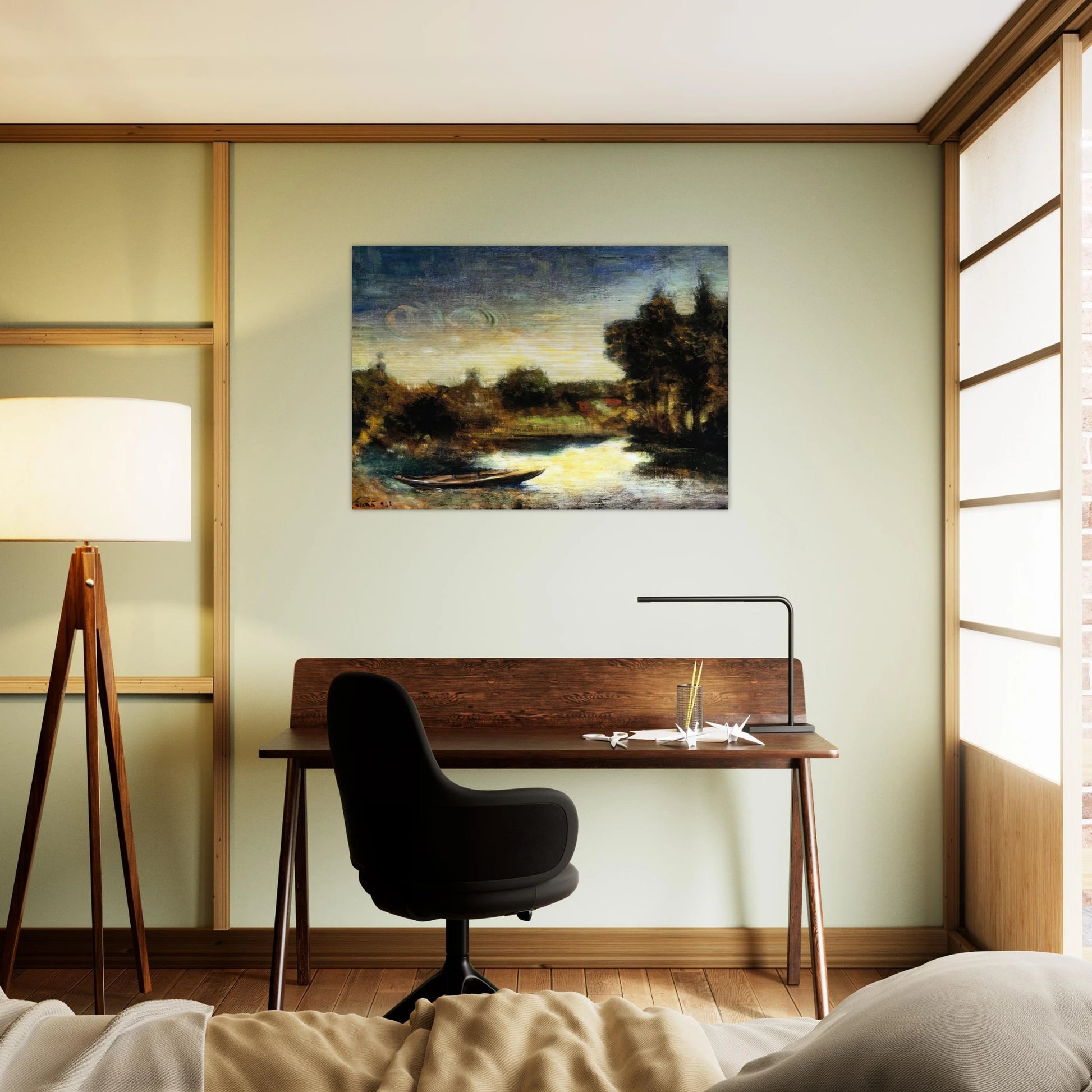 FIUMETTO 1941 - Carlo Carra Brushed Aluminum Print - 70x100 cm / 28x40 inches | Carlo Carra Aluminum Print | Carlo Carra Prints