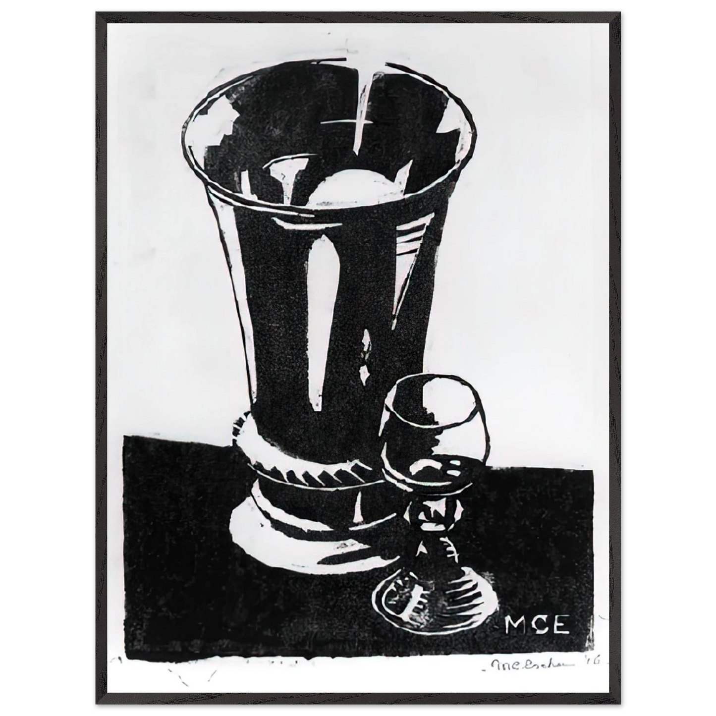 MC Escher - STILL LIFE 1917 Wall Art - 60x80 cm / 24x32 inches - Fine Art Poster - -