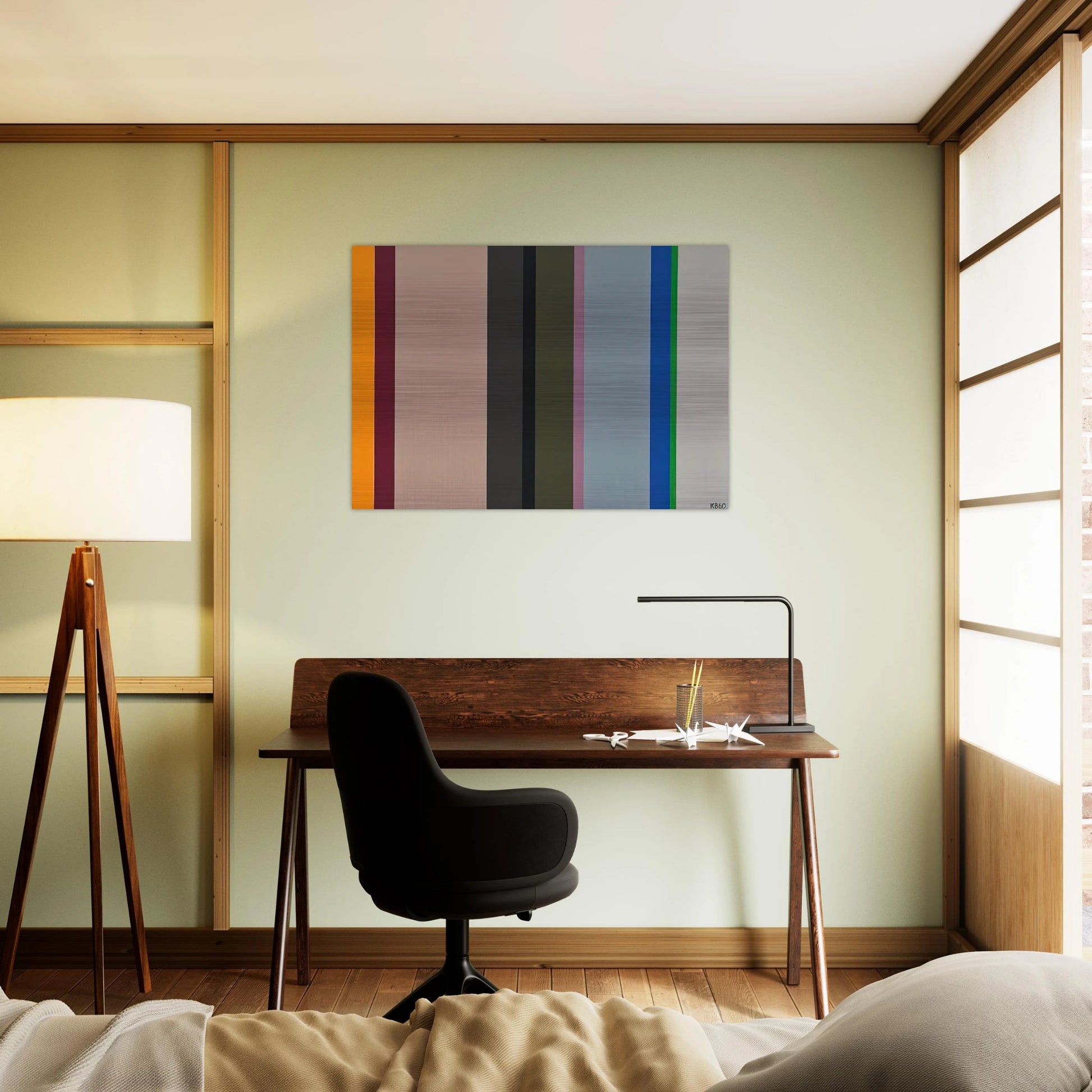 V.S. - 1960 - Karl Benjamin Brushed Aluminum Print - 70x100 cm / 28x40 inches | Karl Benjamin Aluminum Print | Karl Benjamin Prints