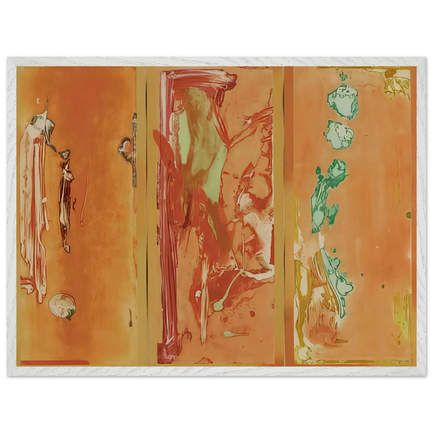Helen Frankenthaler - Gateway - 1988 Wall art - 60x80 cm / 24x32 inches - Premium Wooden Framed Poster With Fine Art Paper-canvas - White frame