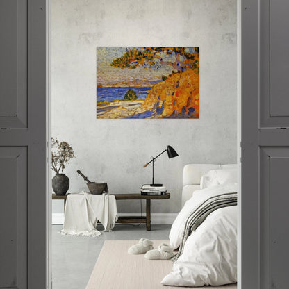 MIDI LANDSCAPE - Theo van Rysselberghe Brushed Aluminum Print - 70x100 cm / 28x40 inches | Theo van Rysselberghe Aluminum Print | Theo van Rysselberghe Prints