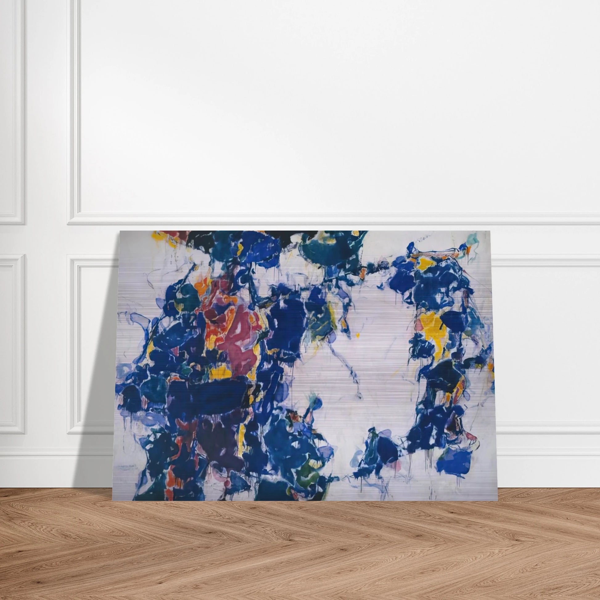 Around the Blues - Sam Francis Brushed Aluminum Print - 70x100 cm / 28x40 inches | Sam Francis Aluminum Print | Sam Francis Prints