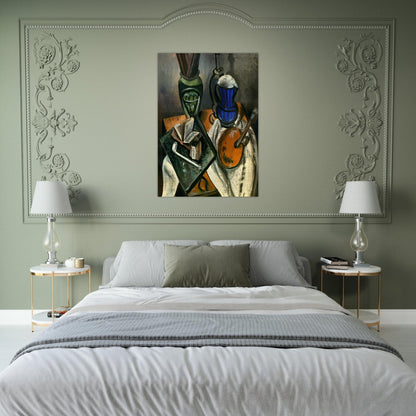 STILL LIFE 1914 - Andre Derain Brushed Aluminum Print - 70x100 cm / 28x40 inches | Andre Derain Aluminum Print | Andre Derain Prints