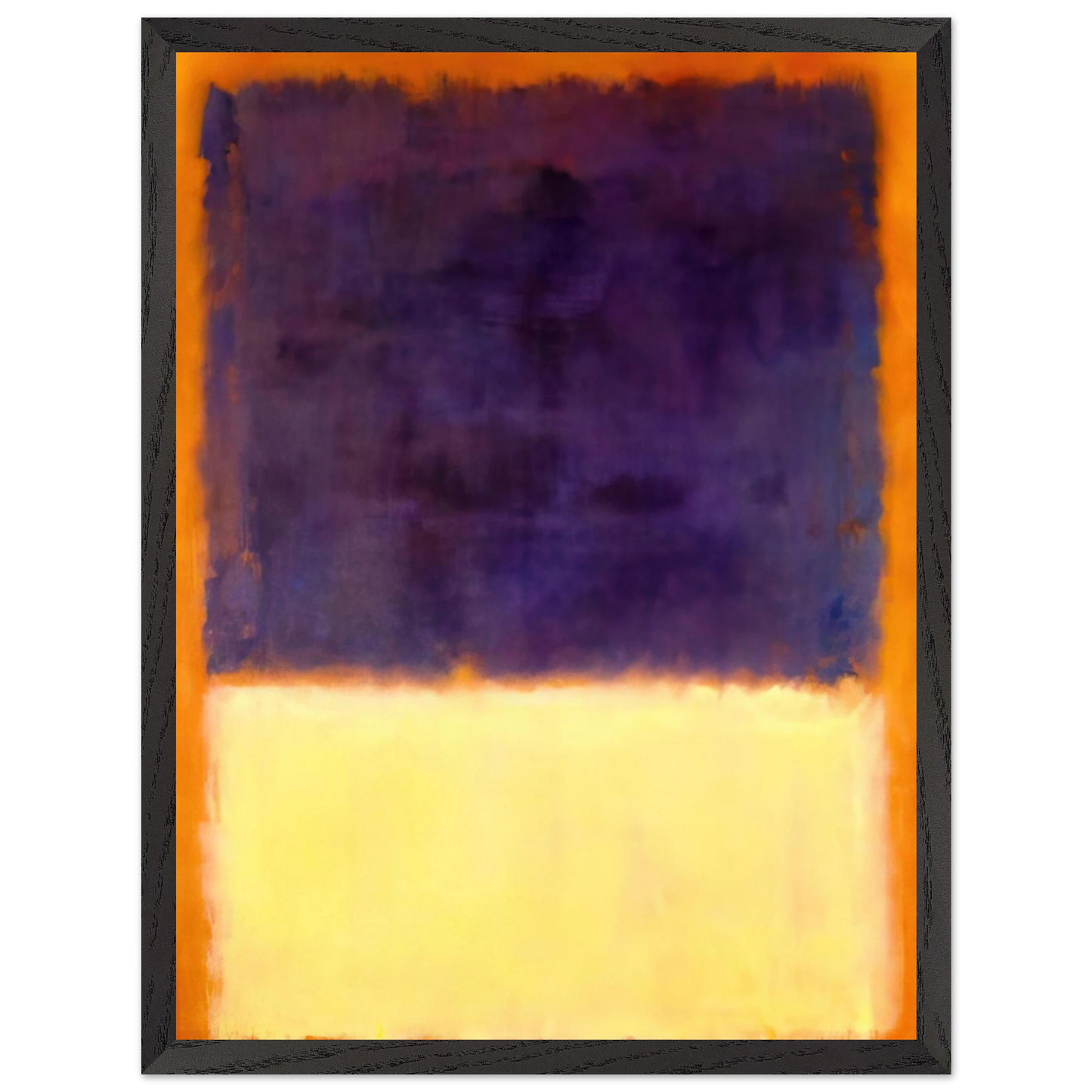 Mark Rothko - Red, Orange, Tan and Purple - 1954 Wall Art - 30x40 cm / 12x16 inches - Premium Wooden Framed Poster With Fine Art Paper - Black frame
