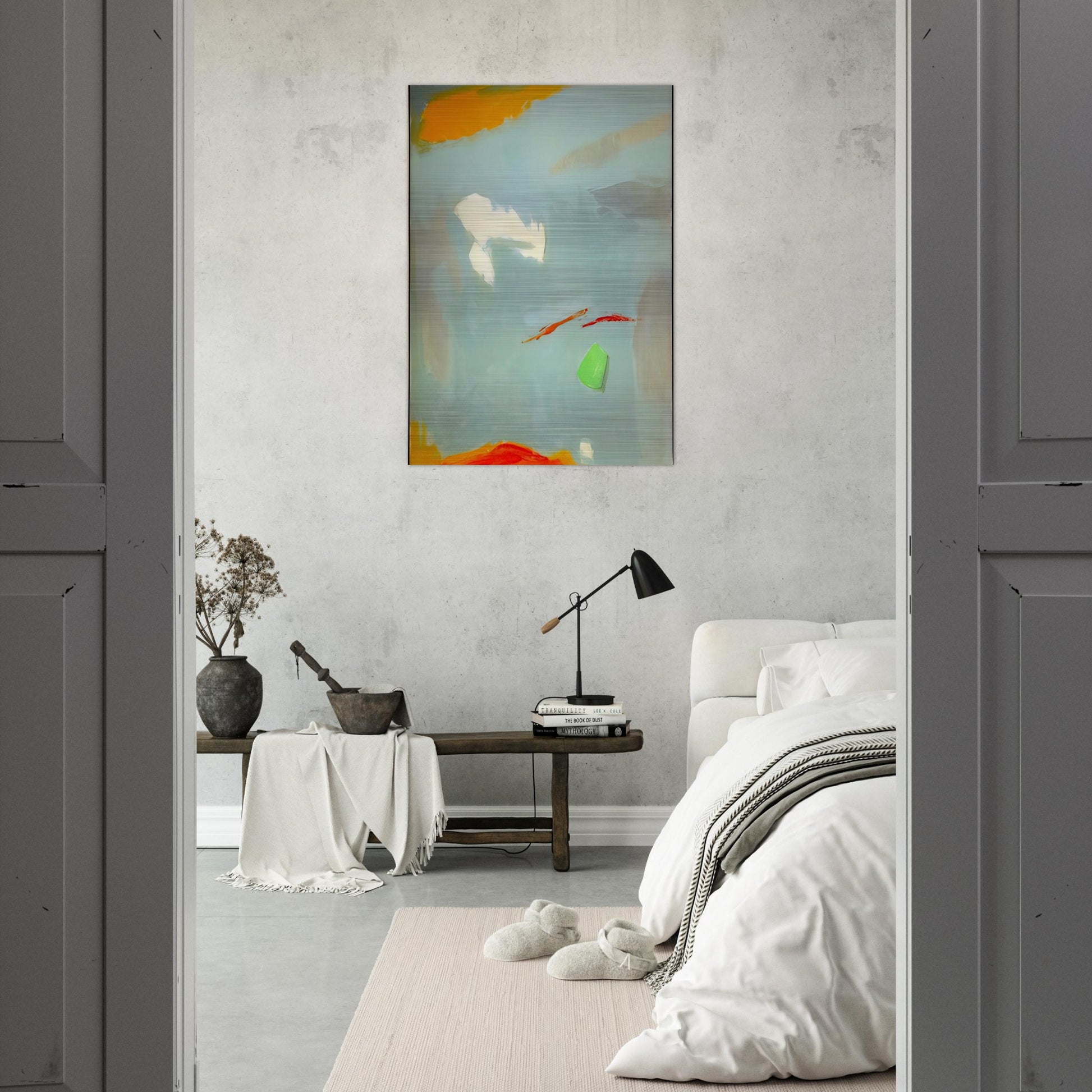 CANTO II 1995 - Esteban Vicente Brushed Aluminum Print - 70x100 cm / 28x40 inches | Esteban Vicente Aluminum Print | Esteban Vicente Prints