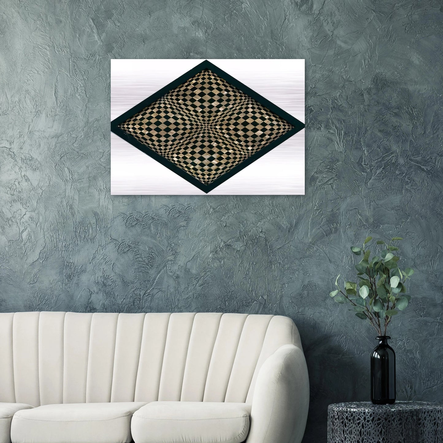 Oggetto ottico dynamico - Op Art - Dadamaino Brushed Aluminum Print - 70x100 cm / 28x40 inches | Dadamaino Aluminum Print | Dadamaino Prints