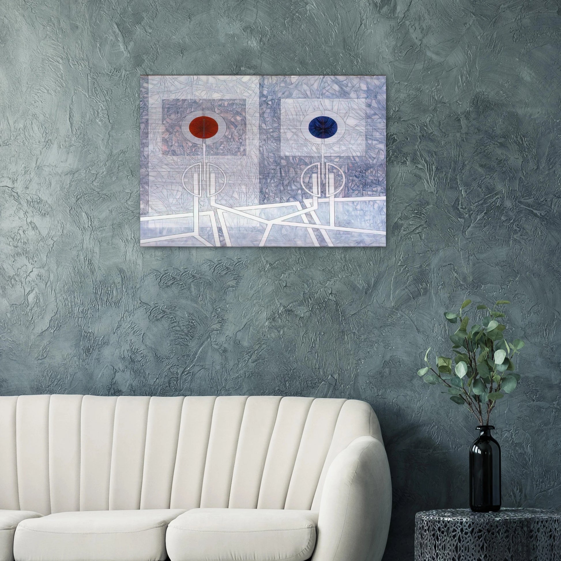 Lumiere - 1968 - Jimmy Ernst Brushed Aluminum Print - 70x100 cm / 28x40 inches | Jimmy Ernst Aluminum Print | Jimmy Ernst Prints