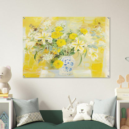 Fleurs - 1971 - Le Pho Acrylic Print - 70x100 cm / 28x40″ inches