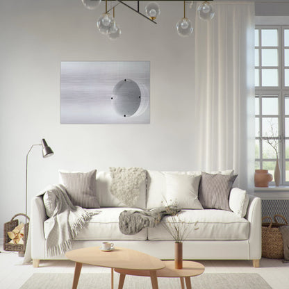 Disco Zero - 1971 - Mira Schendel Brushed Aluminum Print - 70x100 cm / 28x40 inches | Mira Schendel Aluminum Print | Mira Schendel Prints