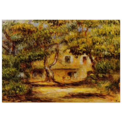 The Farm at Collettes - Pierre-Auguste Renoir Brushed Aluminum Print - 70x100 cm / 28x40 inches | Pierre-Auguste Renoir Aluminum Print | Pierre-Auguste Renoir Prints
