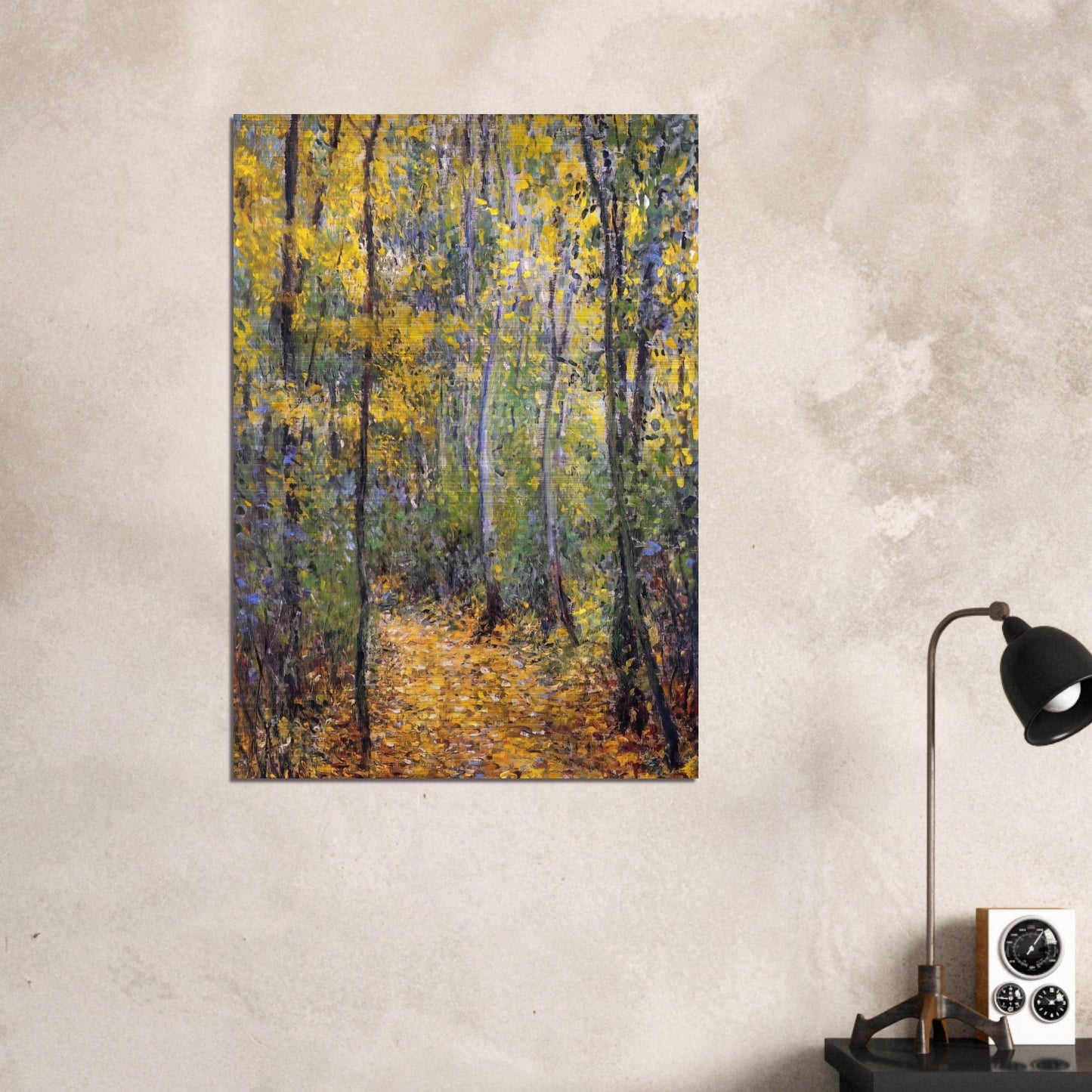 Wood Lane - claude monet Brushed Aluminum Print - 70x100 cm / 28x40 inches | claude monet Aluminum Print | claude monet Prints