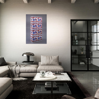 Brillo Soap Pads Boxes - Andy Warhol Brushed Aluminum Print - 70x100 cm / 28x40 inches | Andy Warhol Aluminum Print | Andy Warhol Prints