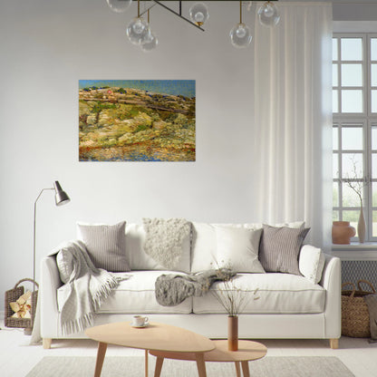 Walk Around the Island - Childe Hassam Brushed Aluminum Print - 70x100 cm / 28x40 inches | Childe Hassam Aluminum Print | Childe Hassam Prints