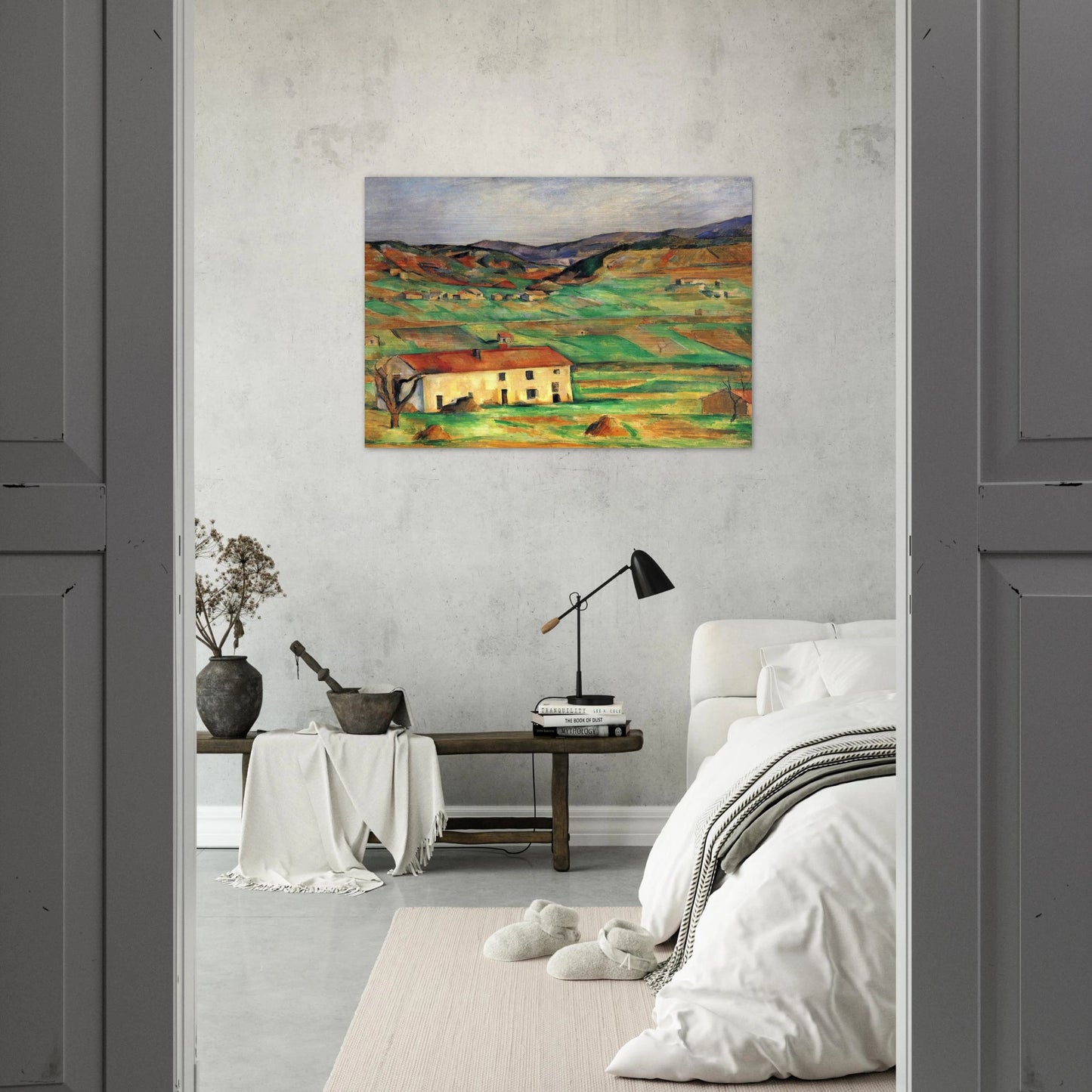 Gardanne - Paul Cézanne Brushed Aluminum Print - 70x100 cm / 28x40 inches | Paul Cézanne Aluminum Print | Paul Cézanne Prints