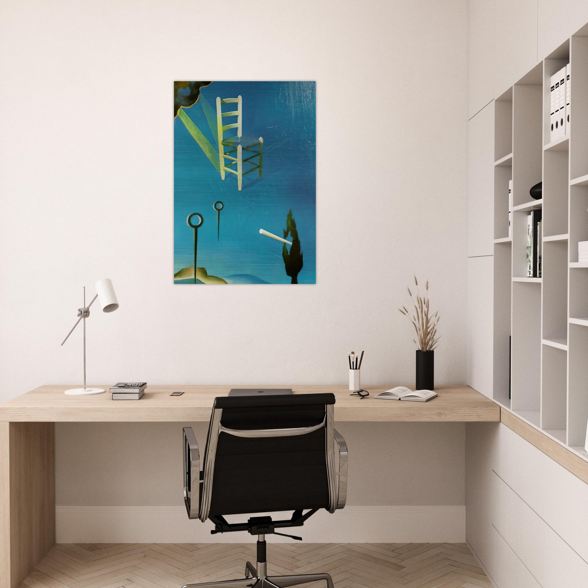 THE CHAIR 1 - Salvador Dali Brushed Aluminum Print - 70x100 cm / 28x40 inches | Salvador Dali Aluminum Print | Salvador Dali Prints