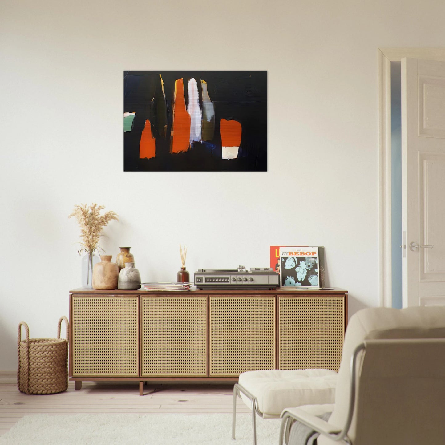 Bouteilles - Art Informel - Nicolas de Stael Brushed Aluminum Print - 70x100 cm / 28x40 inches | Nicolas de Stael Aluminum Print | Nicolas de Stael Prints