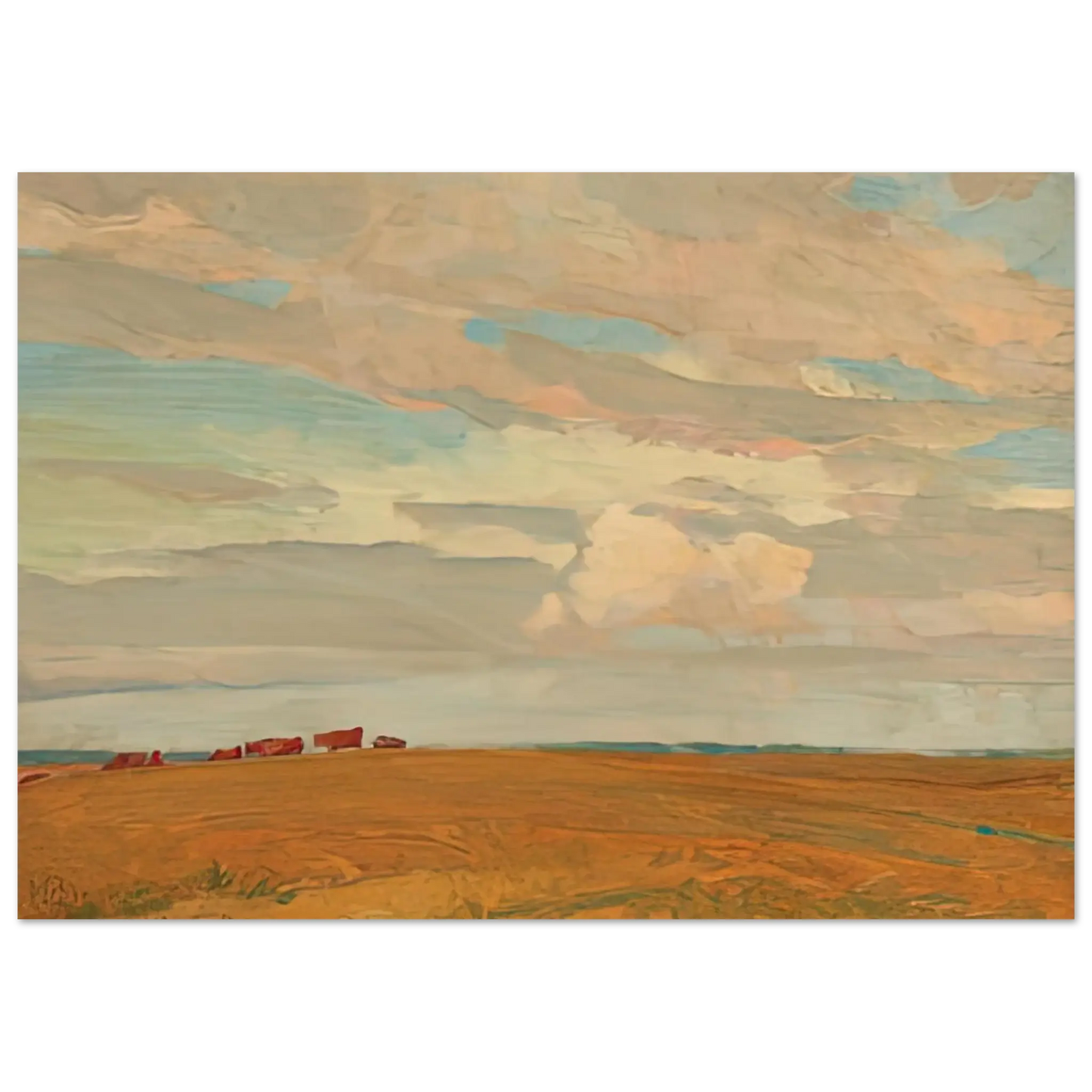 Maynard Dixon - PRAIRIE SAND HILL CAMP MAY 1921 1921 Wall art - 27x35 cm / 11x14 Inches - Fine Art Poster - -