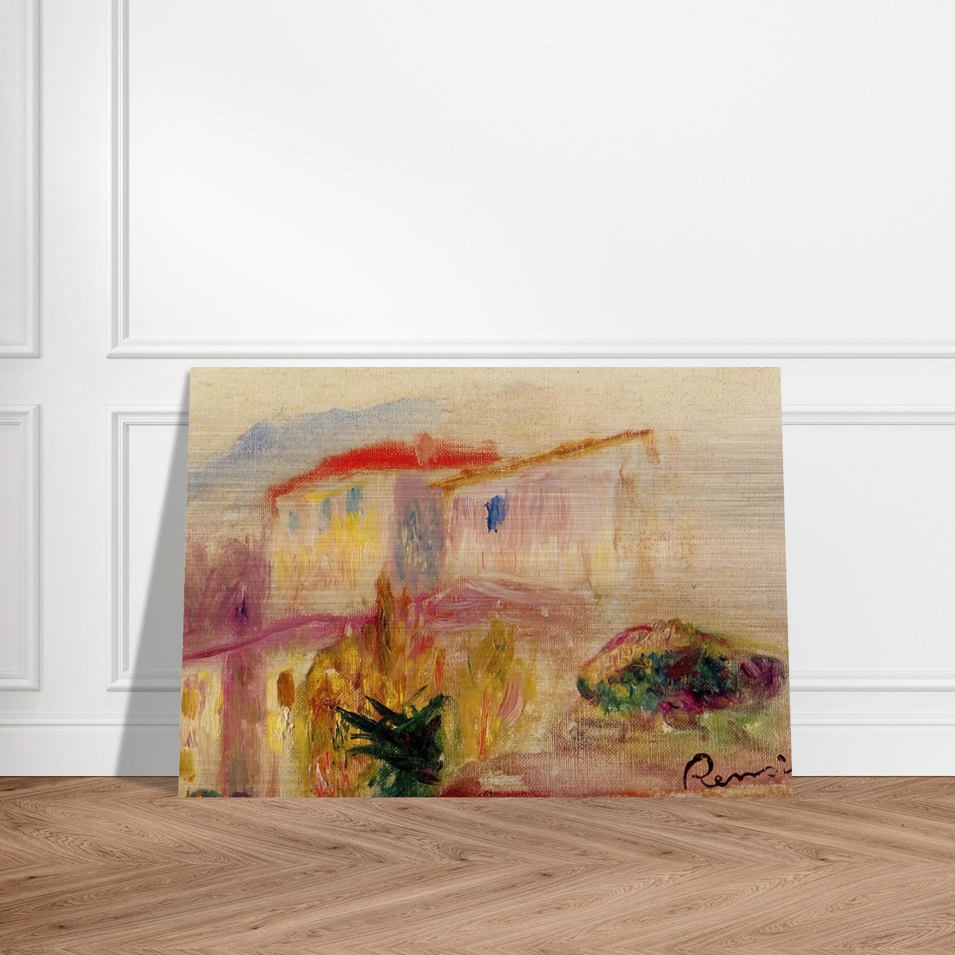 Le Poste at Cagnes study - Pierre-Auguste Renoir Brushed Aluminum Print - 70x100 cm / 28x40 inches | Pierre-Auguste Renoir Aluminum Print | Pierre-Auguste Renoir Prints