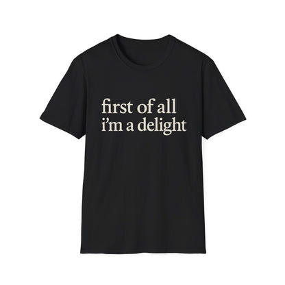 Allereerst ben ik een Leuke Shirt, Grappig Citaat T-shirt voor Vrouwen, Sassy Zegging Trui, Geestig Grafisch Cadeau voor Beste Vriendin